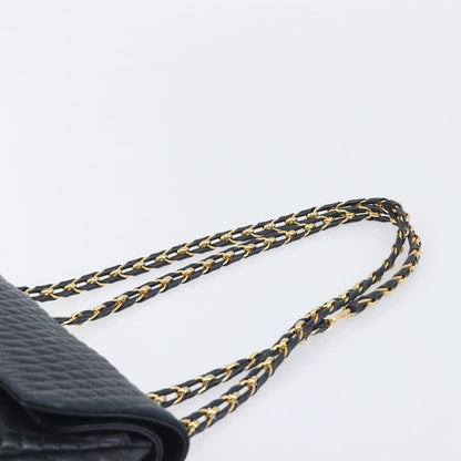 Bally Vintage Quilted Leather, Navy, Leather, Shoulder Bag