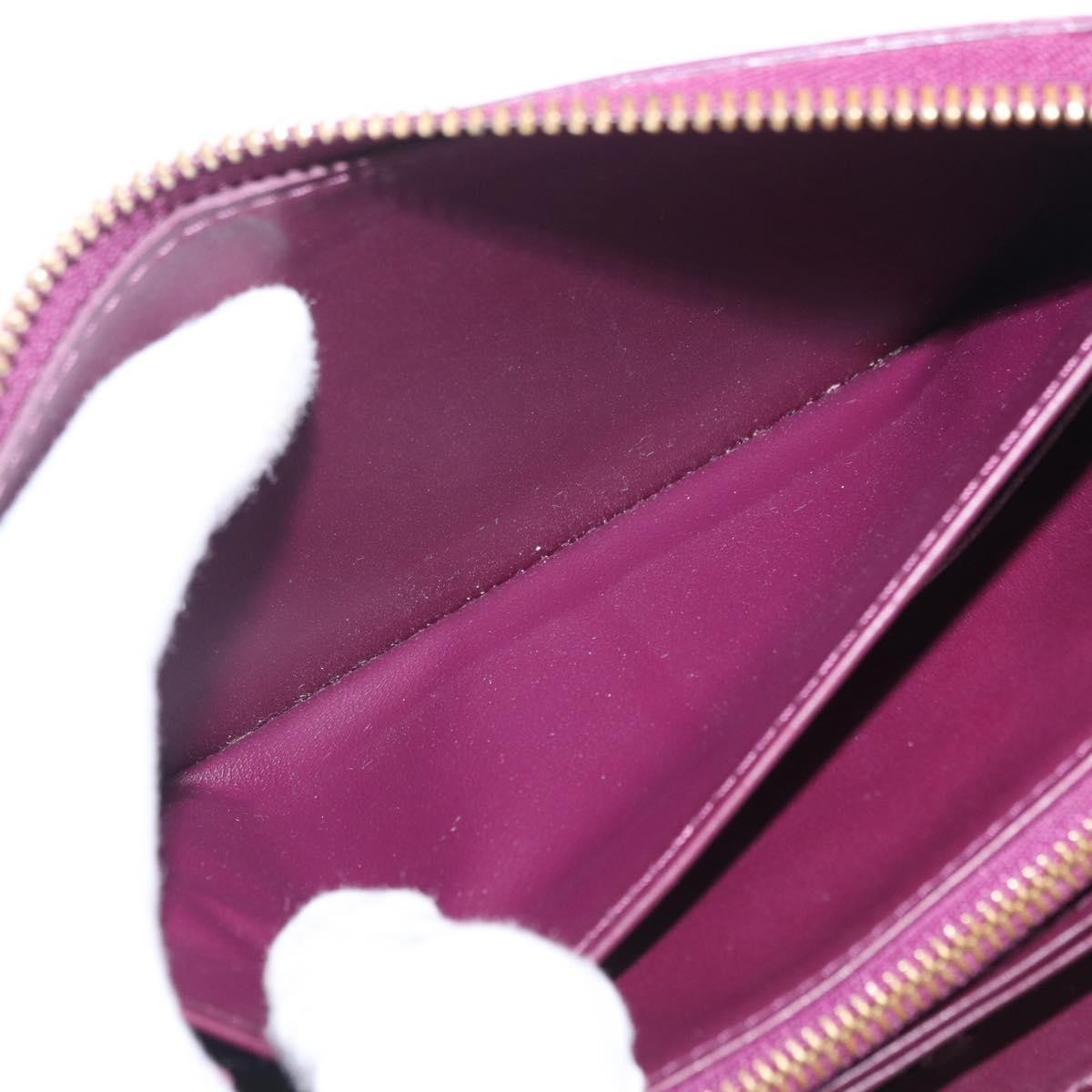 Louis Vuitton Zippy Monogram Vernis, Purple, Patent Leather, Wallet