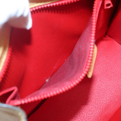 Celine Vintage Turnlock Leather, Yellow, Leather, Handbag