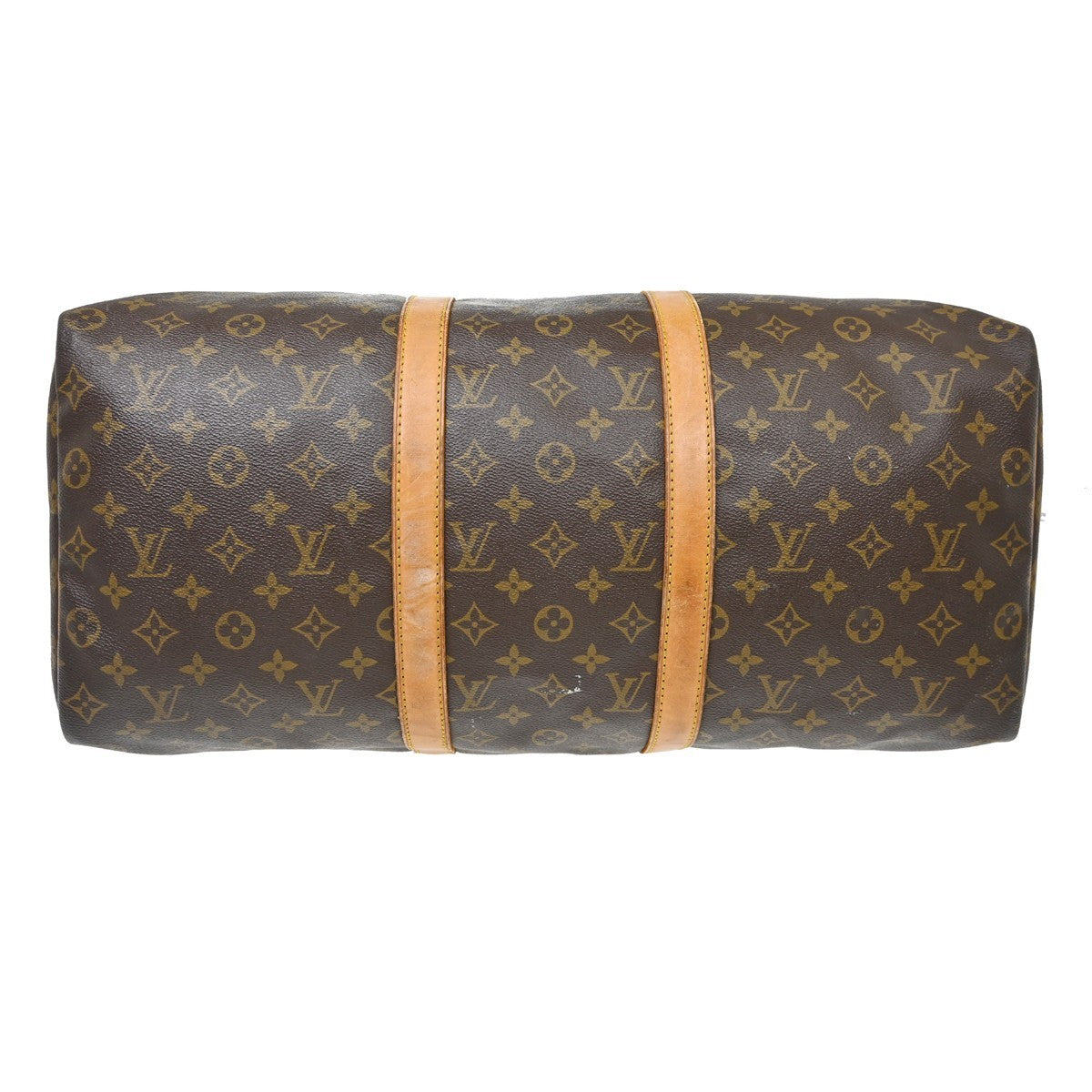 Louis Vuitton Keepall Monogram, Brown, Canvas, Travel Bag
