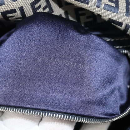 Fendi Mamma Baguette Zucchino canvas, Navy, Canvas, Shoulder Bag