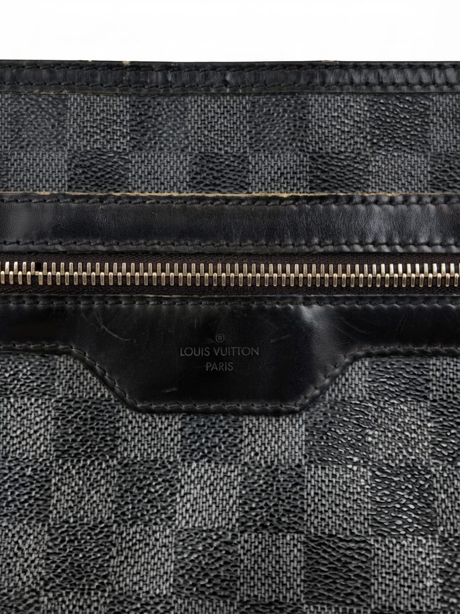 Louis Vuitton District Messenger Damier Infini Leather, Black, Leather, Shoulder Bag