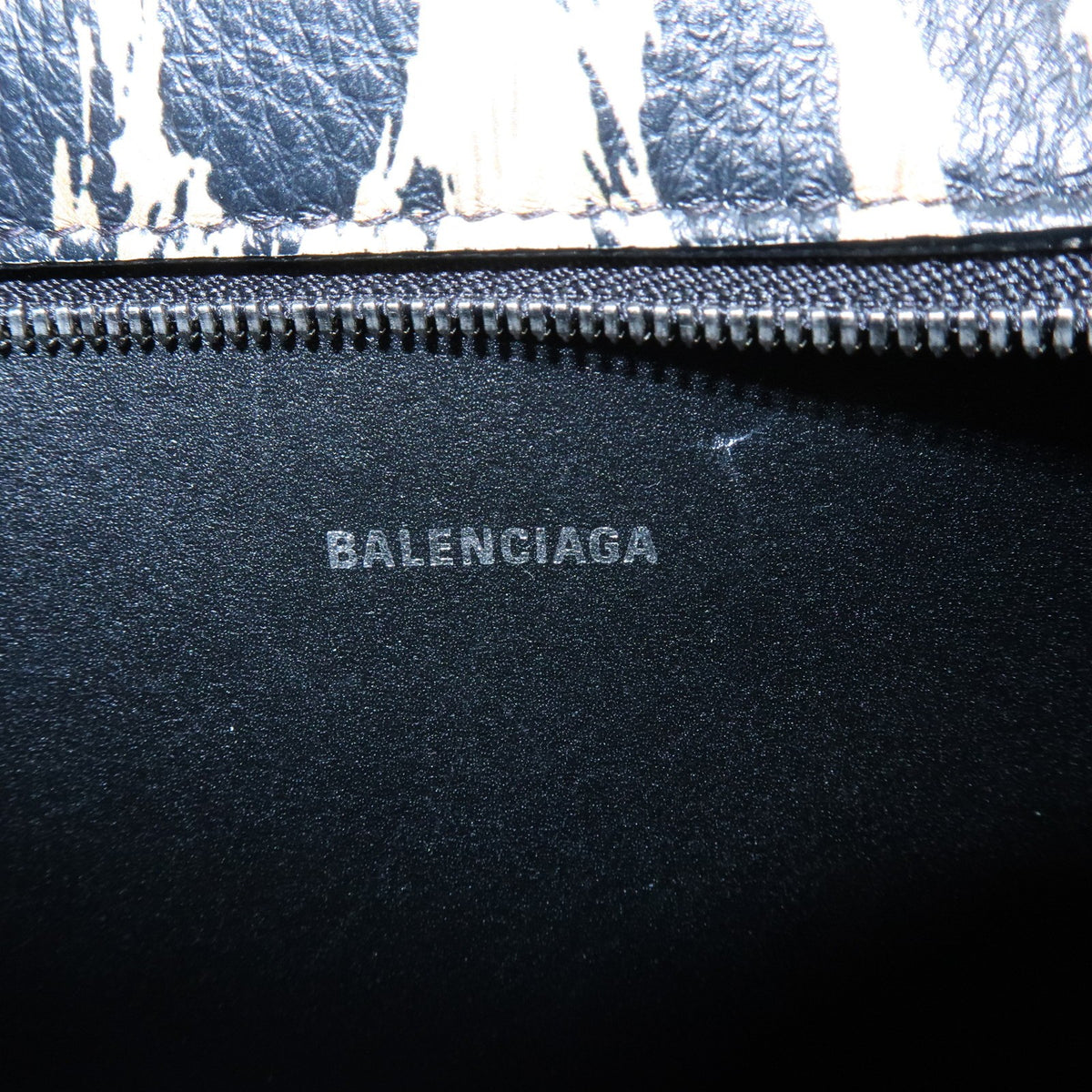 Balenciaga Everyday Camera Printed Leather, Brown, Leather, Handbag