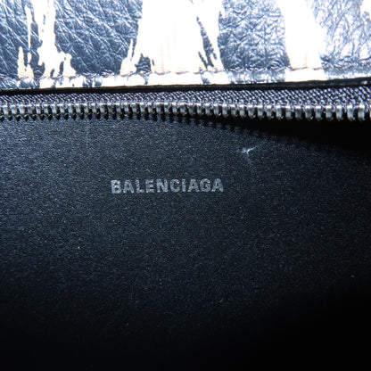 Balenciaga Everyday Camera Printed Leather, Brown, Leather, Handbag