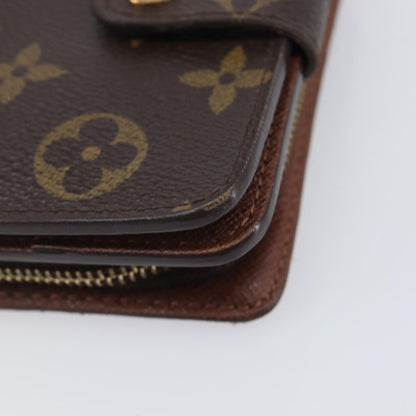 Louis Vuitton Compact Zippe Monogram Canvas, Brown, Canvas, Wallet