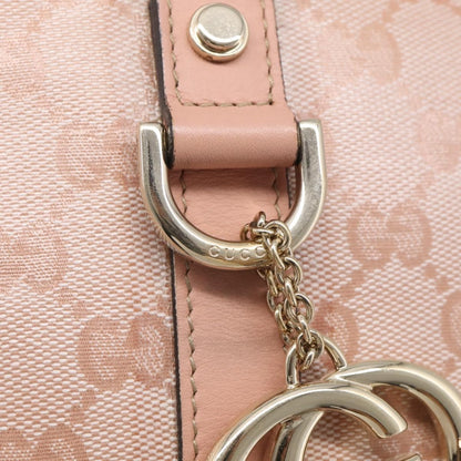 Gucci Abbey Zip Tote GG Canvas and Leather, Pink, Canvas, Handbag