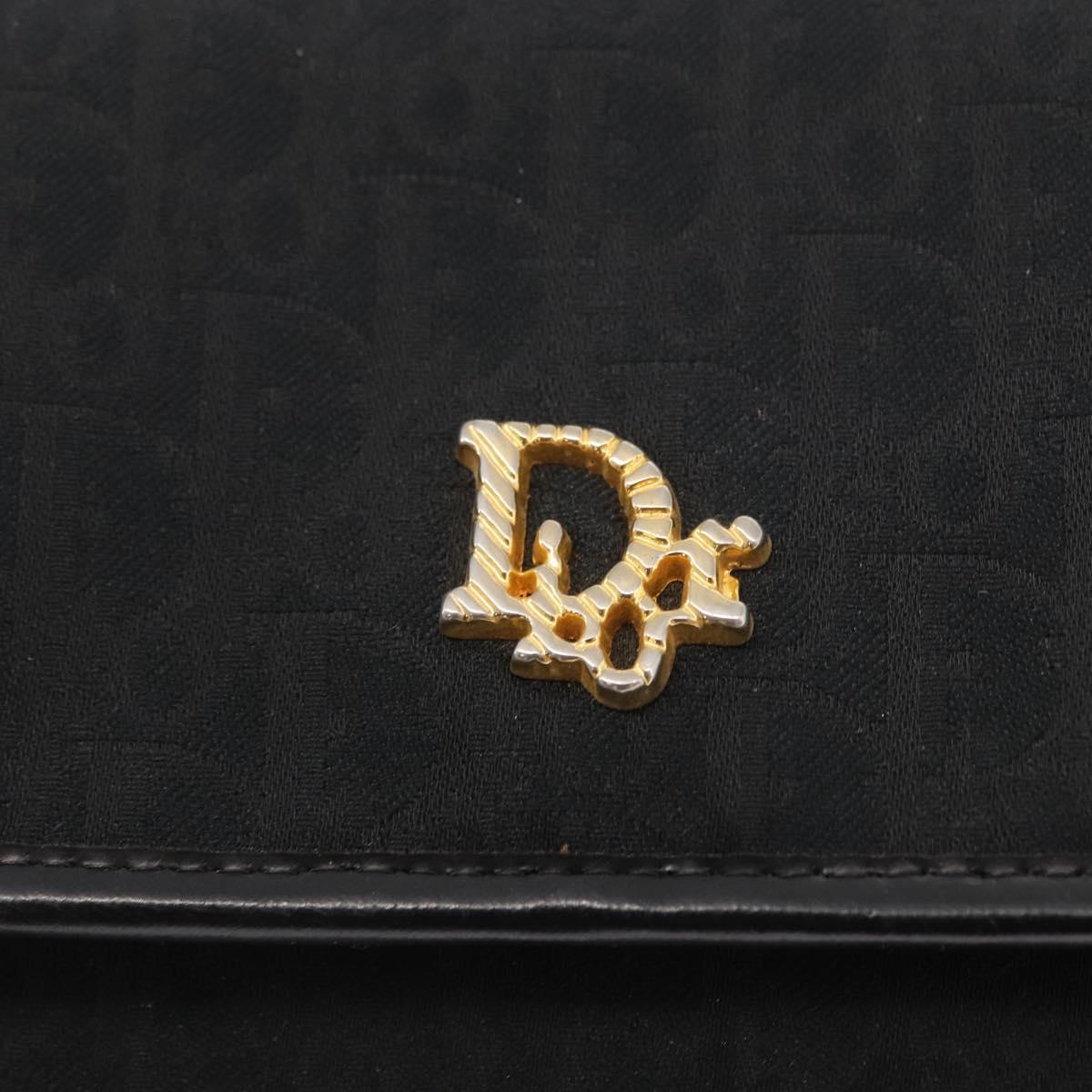 Christian Dior Vintage Trotter Shoulder Bag Canvas, BLACK, CANVAS, Shoulder bag