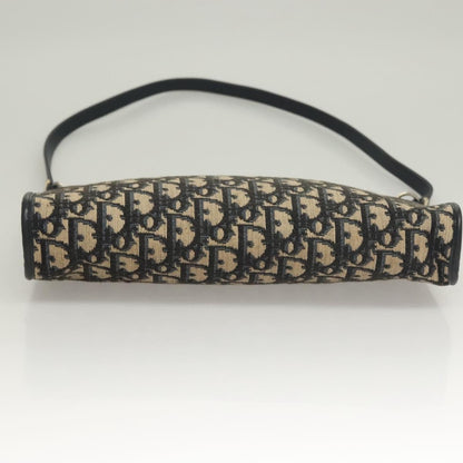 Christian Dior Vintage Trotter Canvas, Navy, Canvas, Shoulder Bag