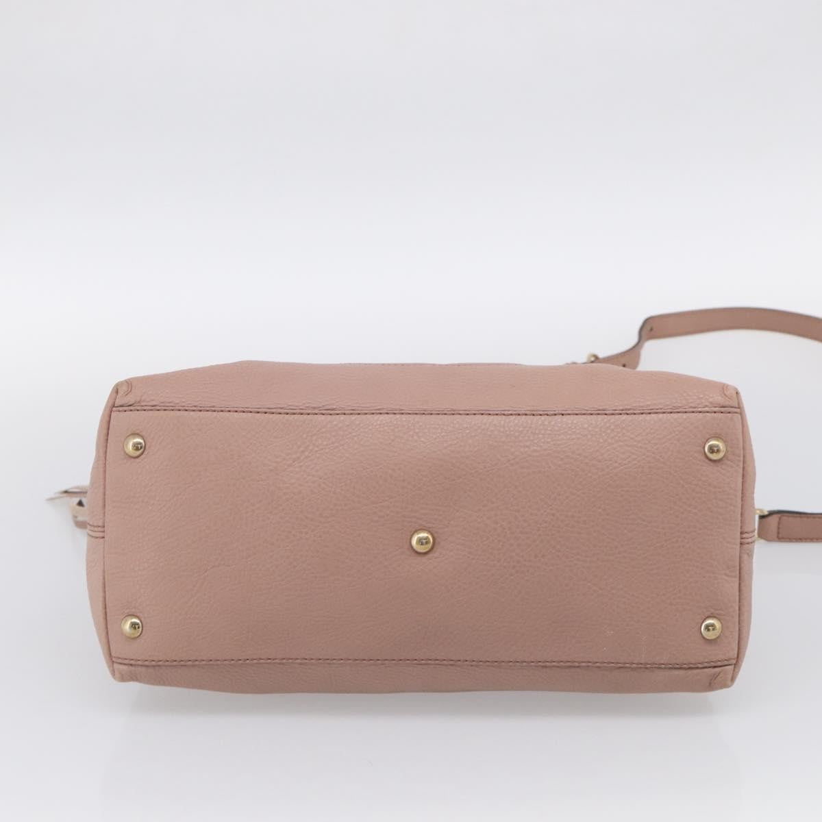 Gucci Soho Convertible Soft Top Handle Leather, Pink, Leather, Handbag