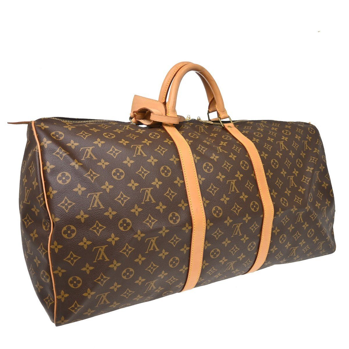 Louis Vuitton Keepall Monogram Canvas, Brown, Canvas, Travel Bag