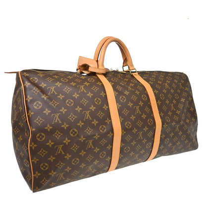 Louis Vuitton Keepall Monogram Canvas, Brown, Canvas, Travel Bag