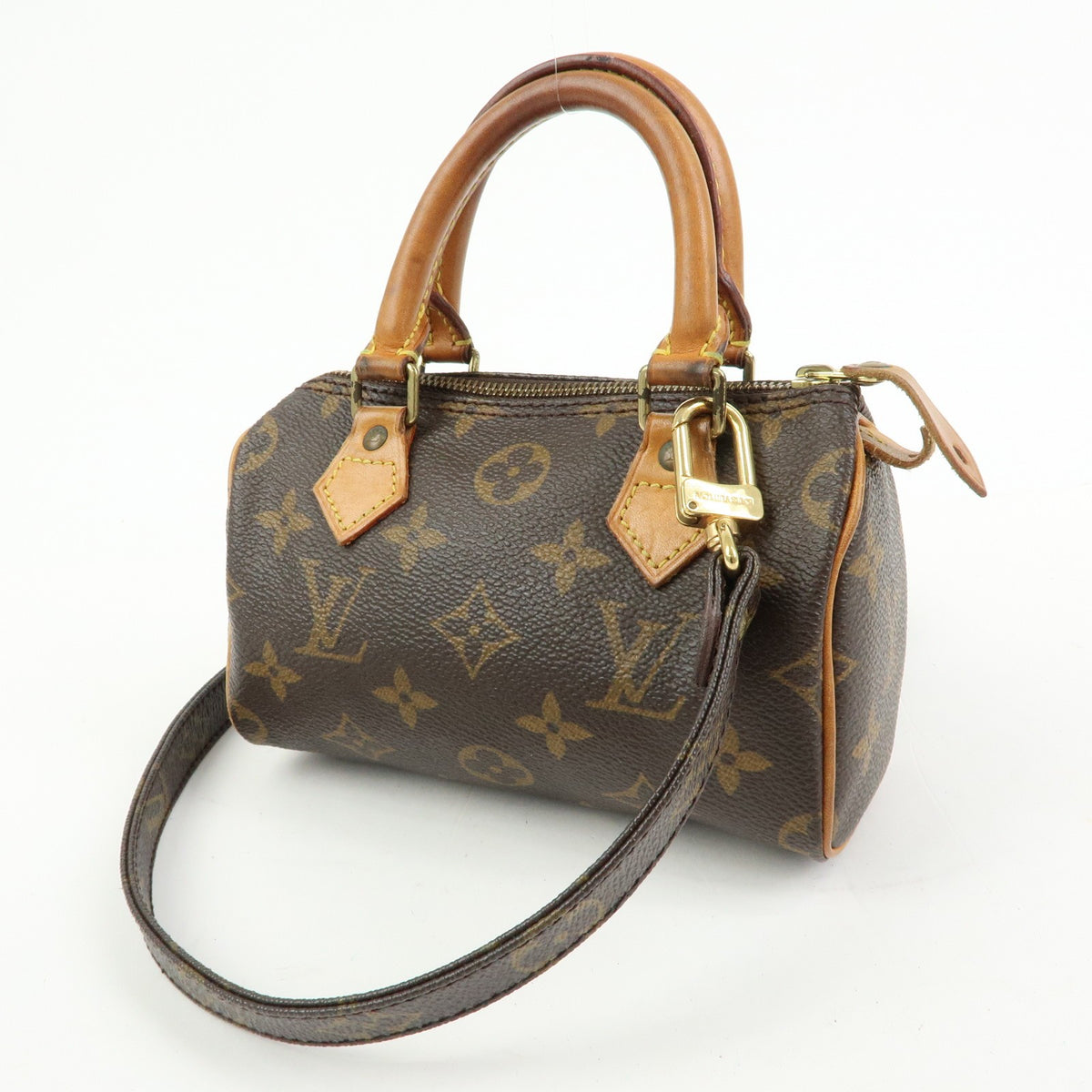 Louis Vuitton Speedy Mini HL Monogram Canvas, Brown, Canvas, Handbag