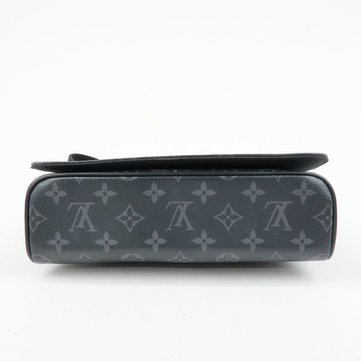 Louis Vuitton District Messenger Monogram Eclipse Canvas, Gray, Canvas, Handbag