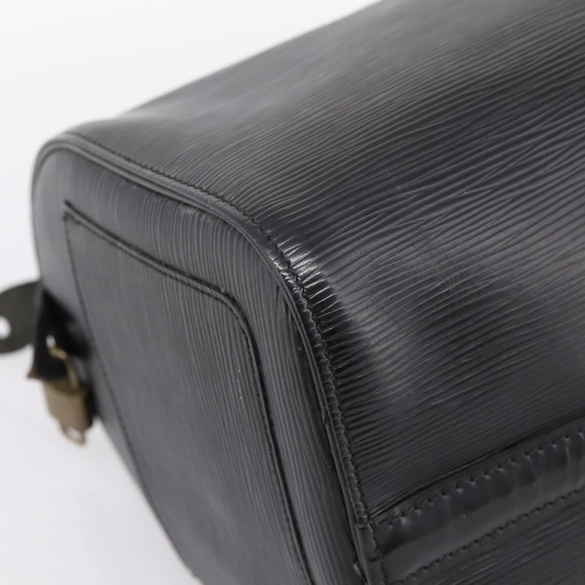 Louis Vuitton Speedy Epi, Black, Leather, Handbag