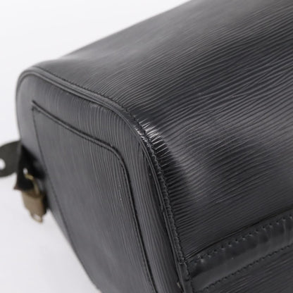 Louis Vuitton Speedy Epi, Black, Leather, Handbag