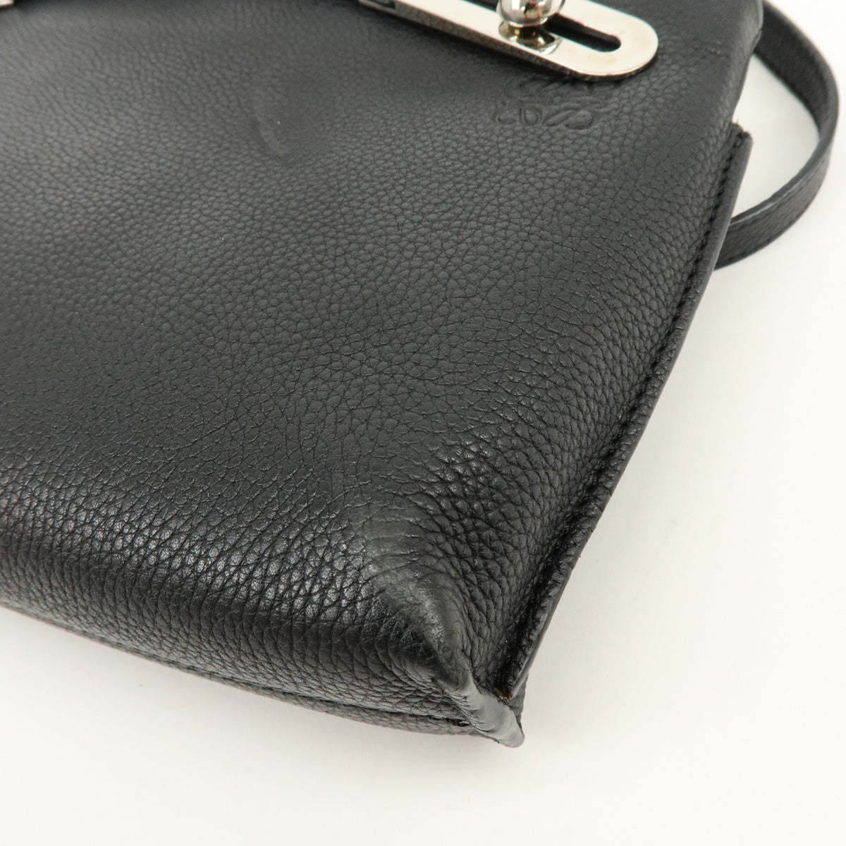 Loewe Missy Leather, Black, Leather, Handbag