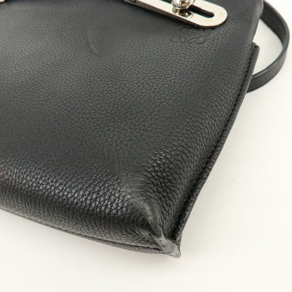 Loewe Missy Leather, Black, Leather, Handbag