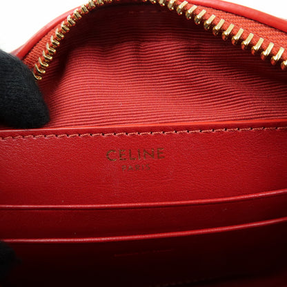 Celine C Charm Camera Quilted Leather, Red, Leather, Handbag