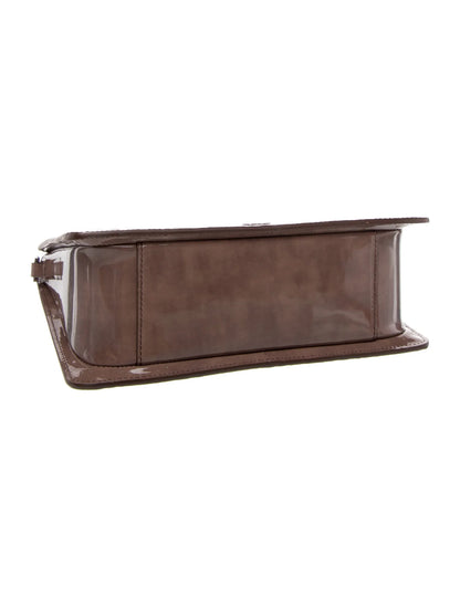 Christian Dior HAND MONOGRAM OBLIQUE glossy, Gray, Patent Leather, Clutch
