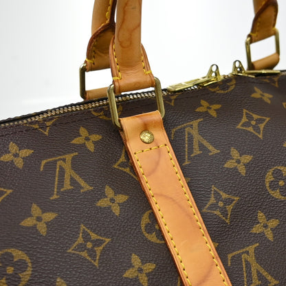 Louis Vuitton Keepall Bandouliere Monogram Canvas, Brown, Canvas, Travel Bag