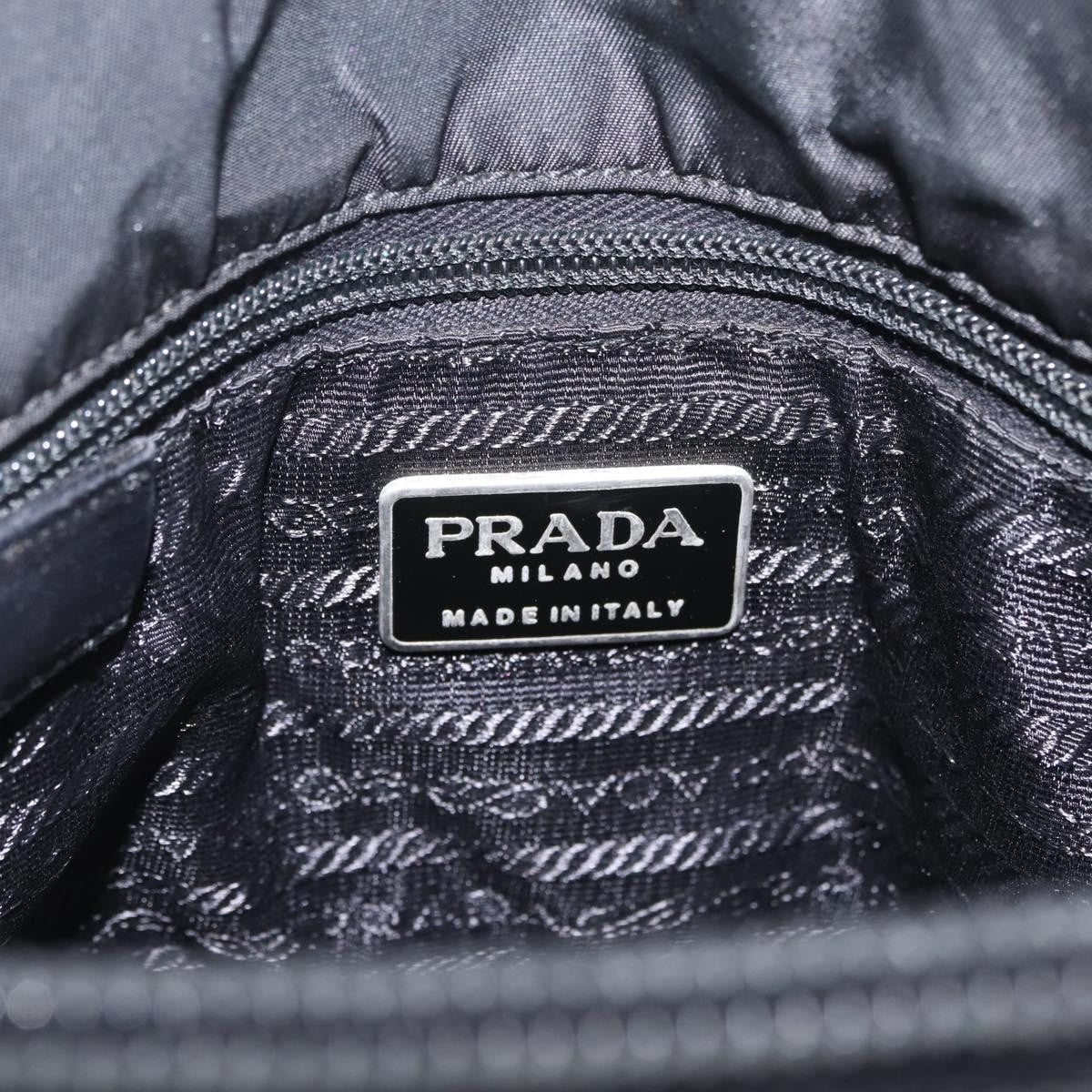 Prada Shoulder Leather, Black, Leather, Shoulder Bag