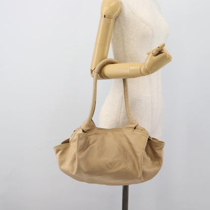 Loewe Anagram Logo Nappa Aire Hand Leather, Beige, Leather, Handbag