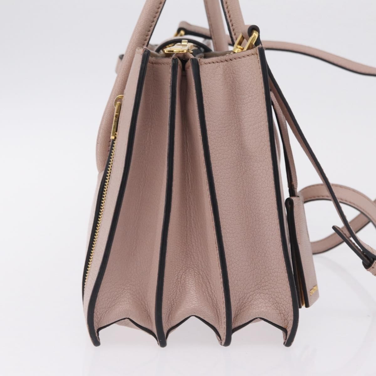 Miu Miu Madras Convertible Compartment Leather, Beige, Leather, Tote Bag