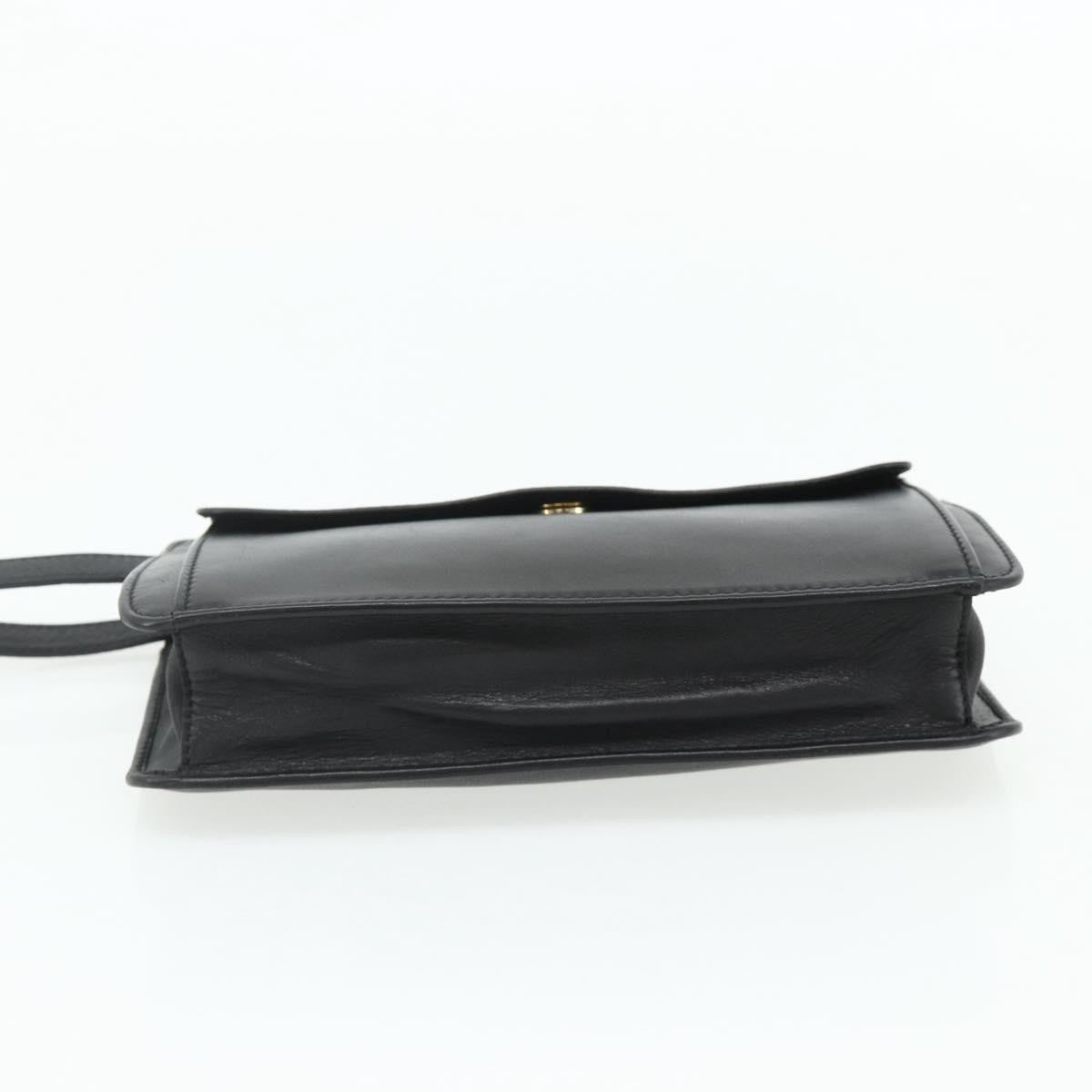 Celine Zip Clutch Leather, Black, Leather, Clutch