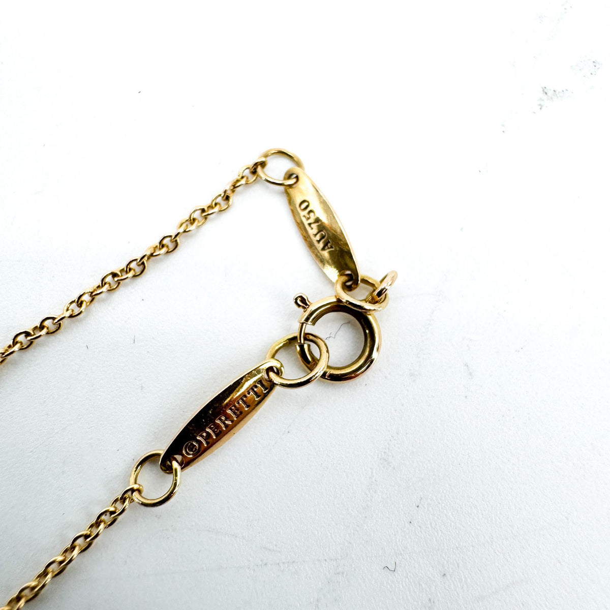 Tiffany & Co. Elsa Peretti Diamonds By The Yard Pendant 18K Yellow Gold with Diamond, Gold, Yellow Gold, Necklace