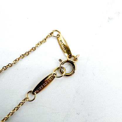 Tiffany & Co. Elsa Peretti Diamonds By The Yard Pendant 18K Yellow Gold with Diamond, Gold, Yellow Gold, Necklace