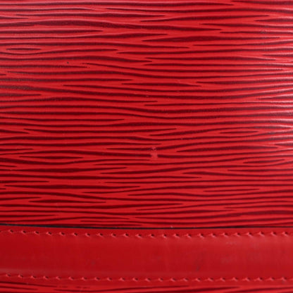 Louis Vuitton Keepall Epi, Red, Leather, Travel Bag