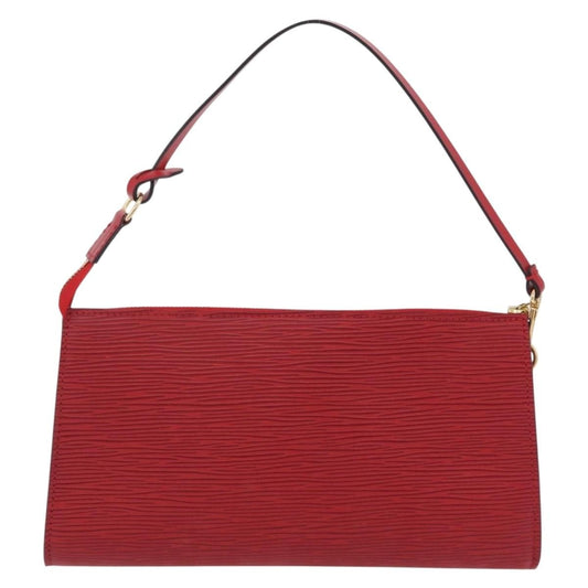 Louis Vuitton Pochette Accessoires Epi Leather, Red, Leather, Clutch
