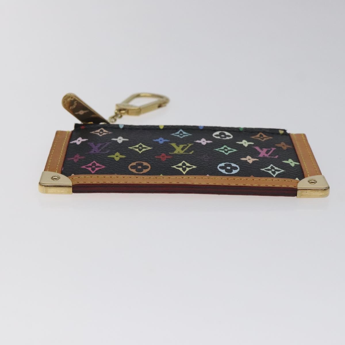 Louis Vuitton Pochette Clés Monogram Canvas, Black, Canvas, Wallet