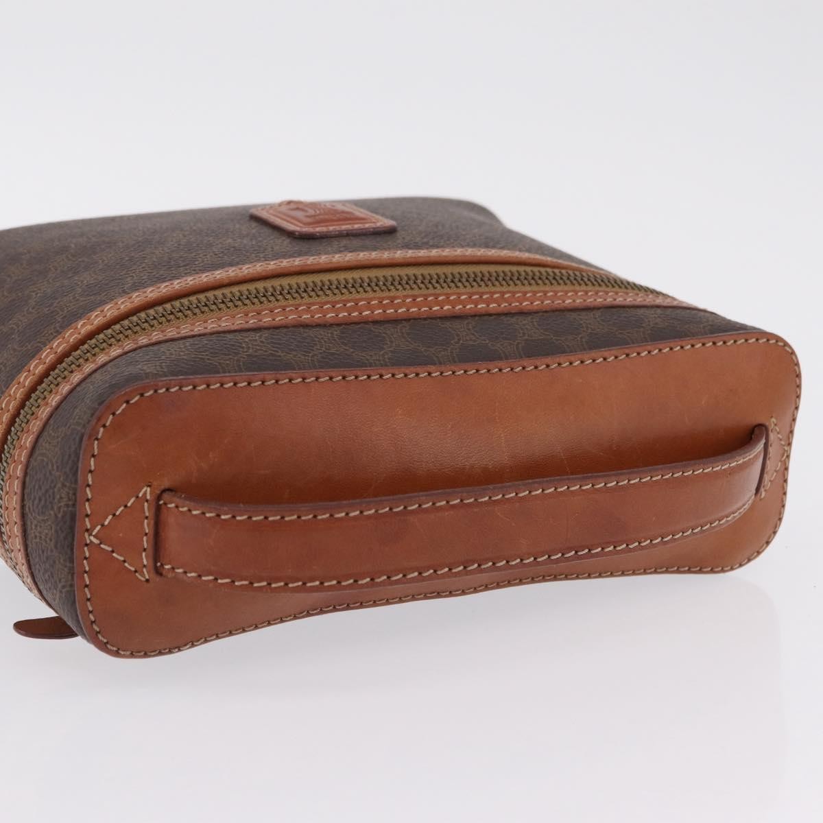 Celine Macadam Vanity Canvas, Brown, Canvas, Clutch