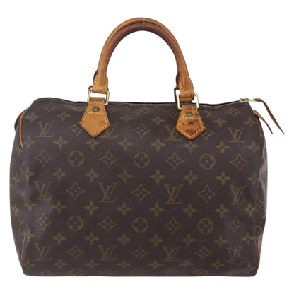 Louis Vuitton Speedy Handbag Monogram Canvas, BROWN, CANVAS, Handbag