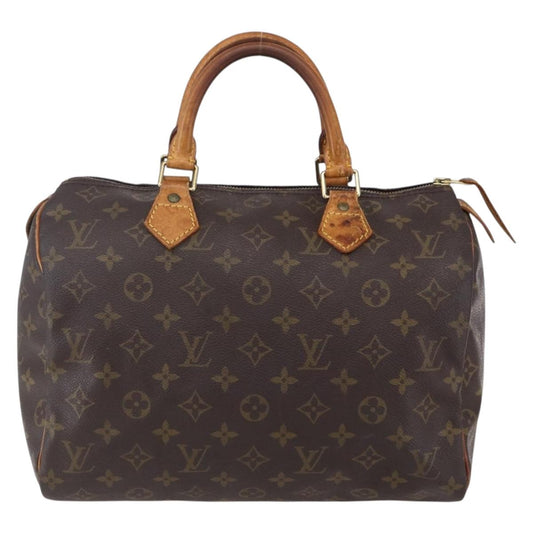 Louis Vuitton Speedy Handbag Monogram Canvas, BROWN, CANVAS, Handbag