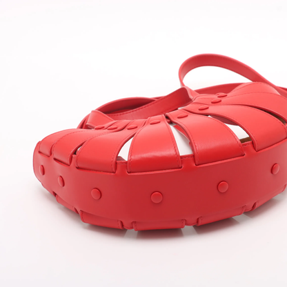 Bottega Veneta Vintage handbag Leather, RED, LEATHER, Handbag