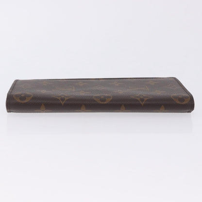 Louis Vuitton Brazza Monogram Canvas, Brown, Canvas, Wallet
