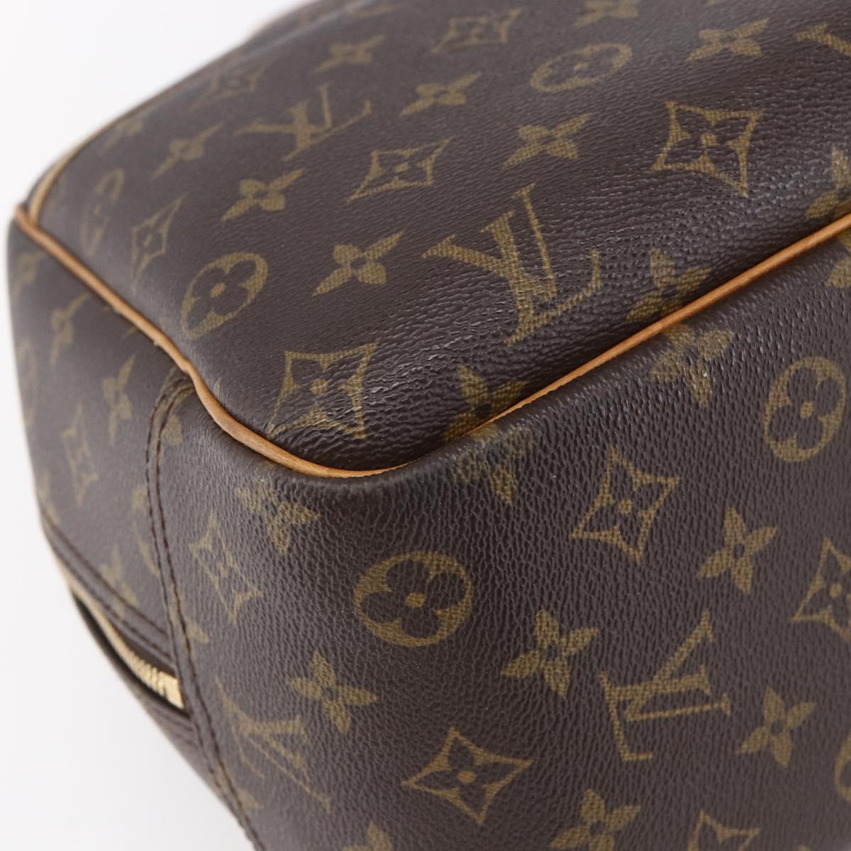 Louis Vuitton Deauville Handbag Monogram Canvas, BROWN, CANVAS, Handbag