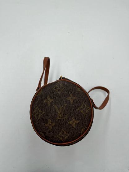 Louis Vuitton Papillon Handbag Monogram Canvas, BROWN, LEATHER, Handbag