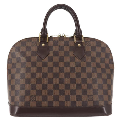 Louis Vuitton Alma Handbag Damier, BROWN, CANVAS, Handbag