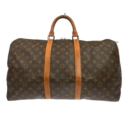Louis Vuitton Keepall Monogram Canvas, Brown, Canvas, Travel Bag