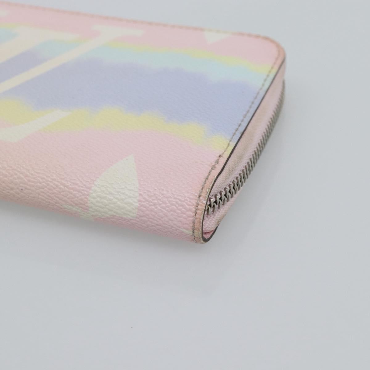 Louis Vuitton Zippy By The Pool Monogram Giant, Pink, Canvas, Wallet