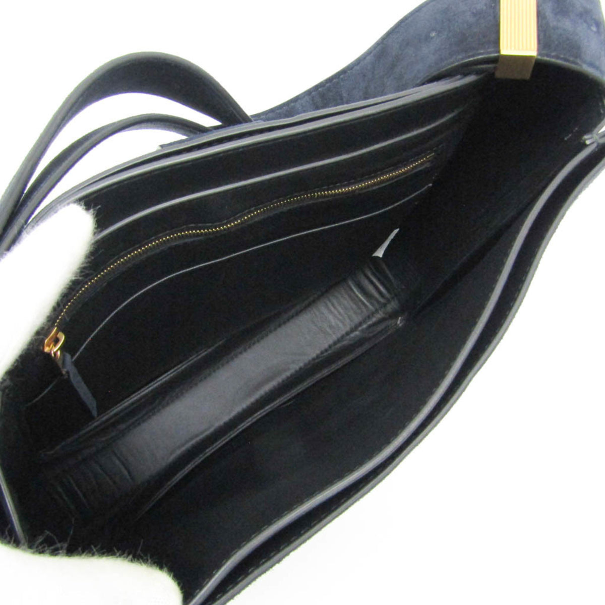 Bottega Veneta Marie Suede, Navy, Suede, Shoulder Bag