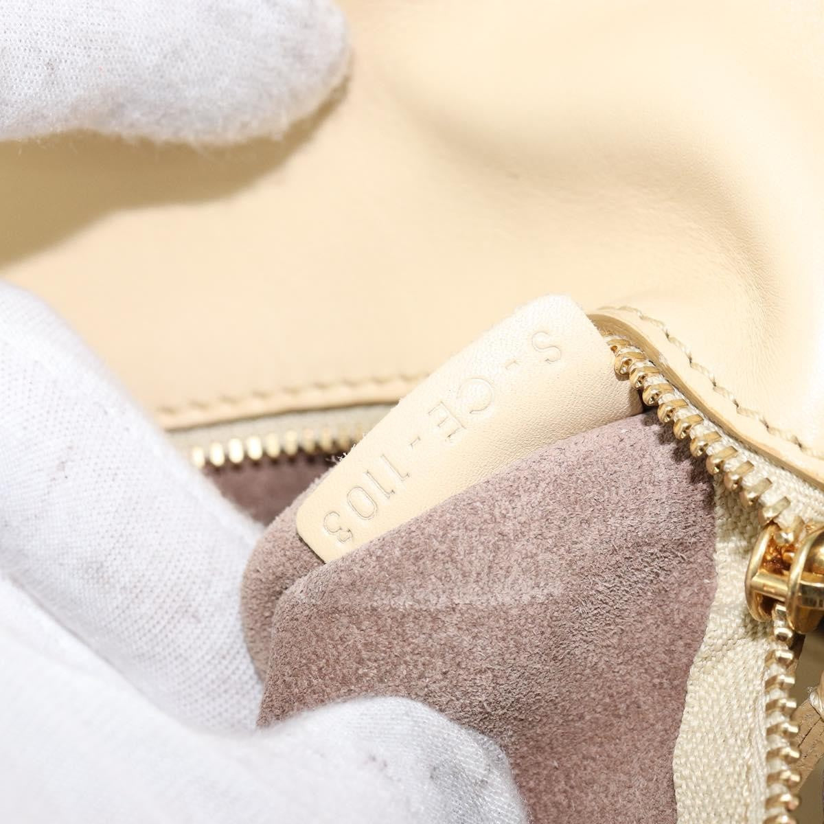 Celine Tie Tote Leather, Beige, Leather, Tote Bag