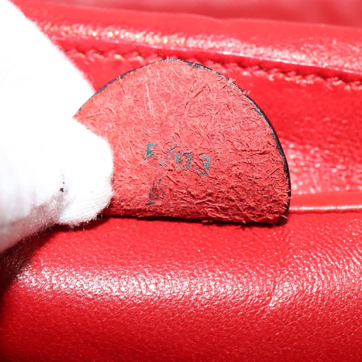Celine Vanity Leather, Red, Leather, Shoulder Bag