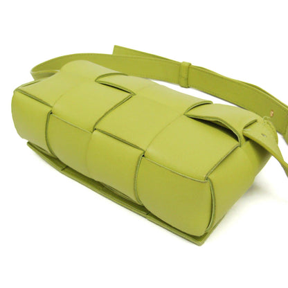 Bottega Veneta Cassette Leather, Green, Leather, Clutch