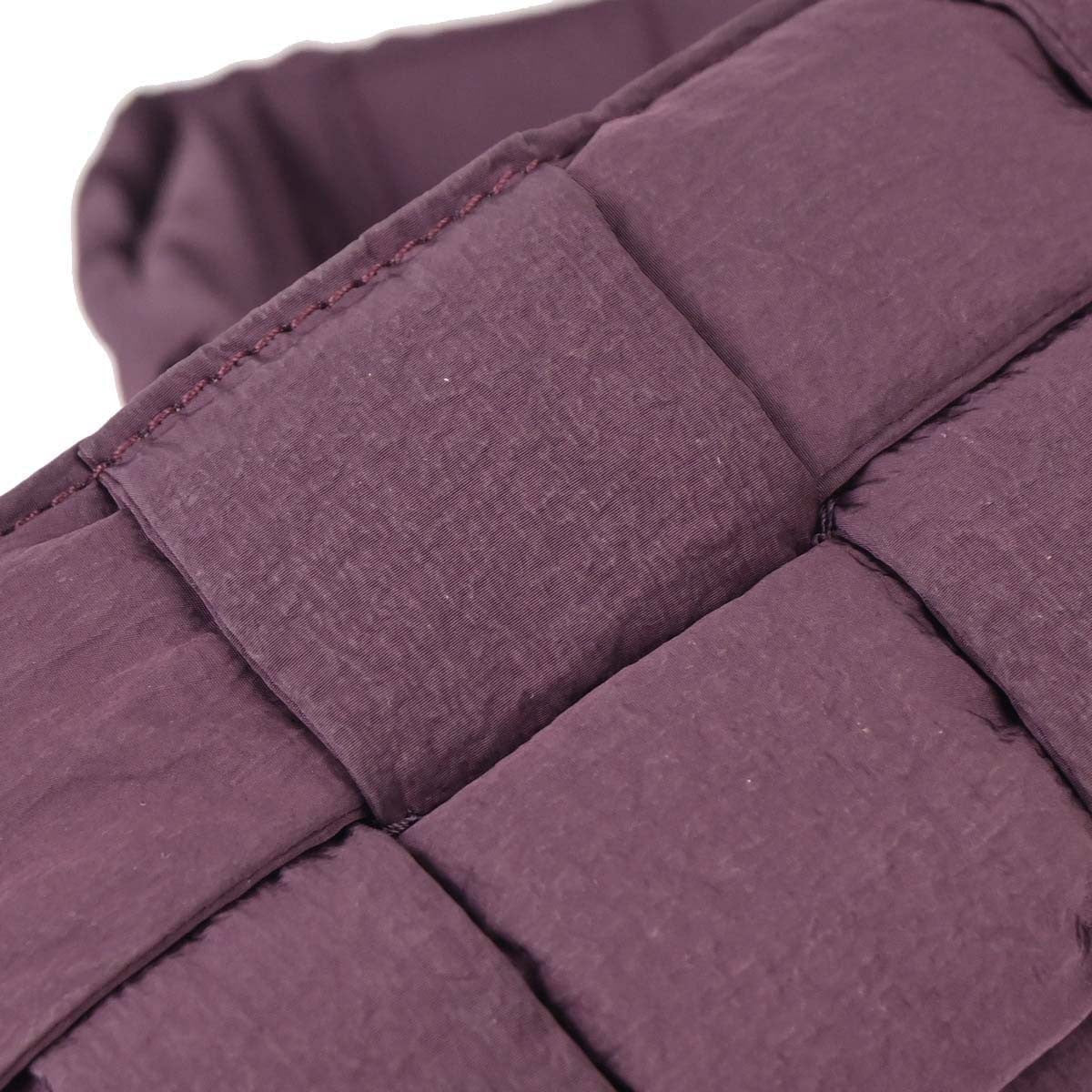 Bottega Veneta Padded Tech Cassette Intrecciato Nylon, Purple, Nylon, Shoulder Bag