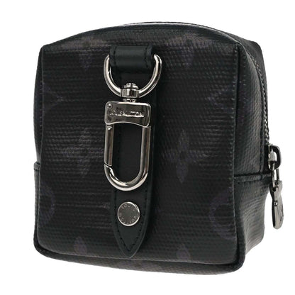 Louis Vuitton Box Pouch Bag Charm and Belt Charm Rainbow Monogram Eclipse Canvas, Black, Leather, Charm