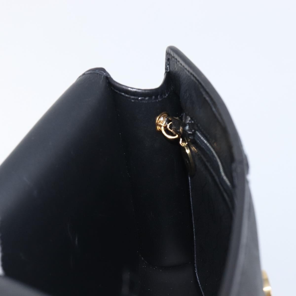 Christian Dior Vintage Honeycomb chain Canvas, Black, Canvas, Shoulder Bag